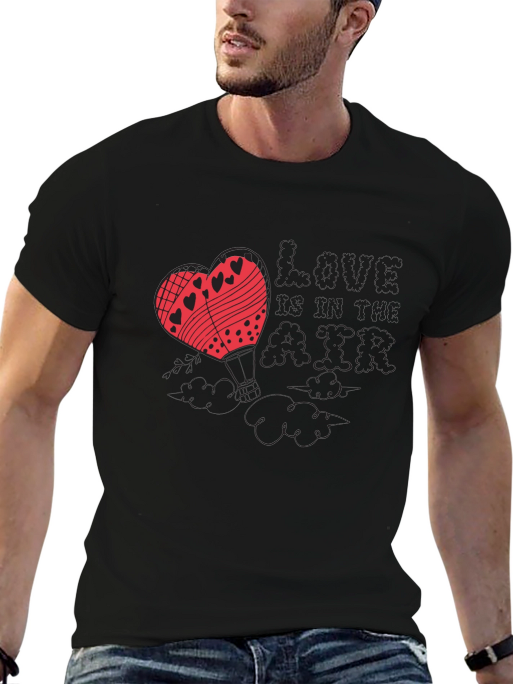 Love Air Hot Air Balloon Graphic Tee