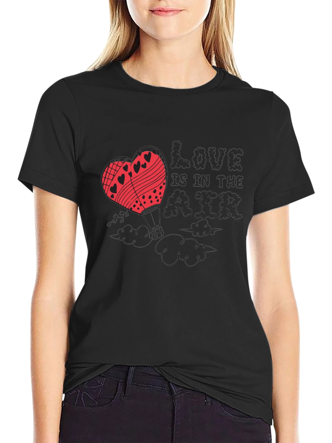 Love Air Hot Air Balloon Graphic Tee