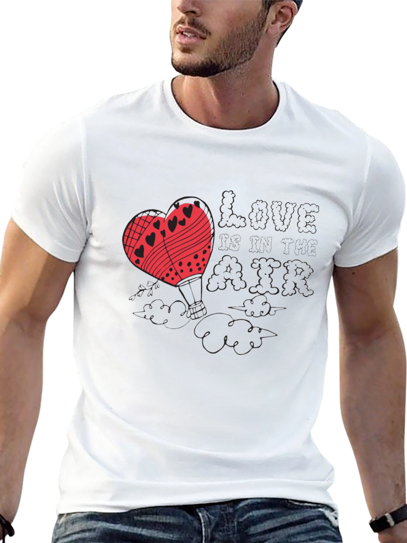 Love Air Hot Air Balloon Graphic Tee