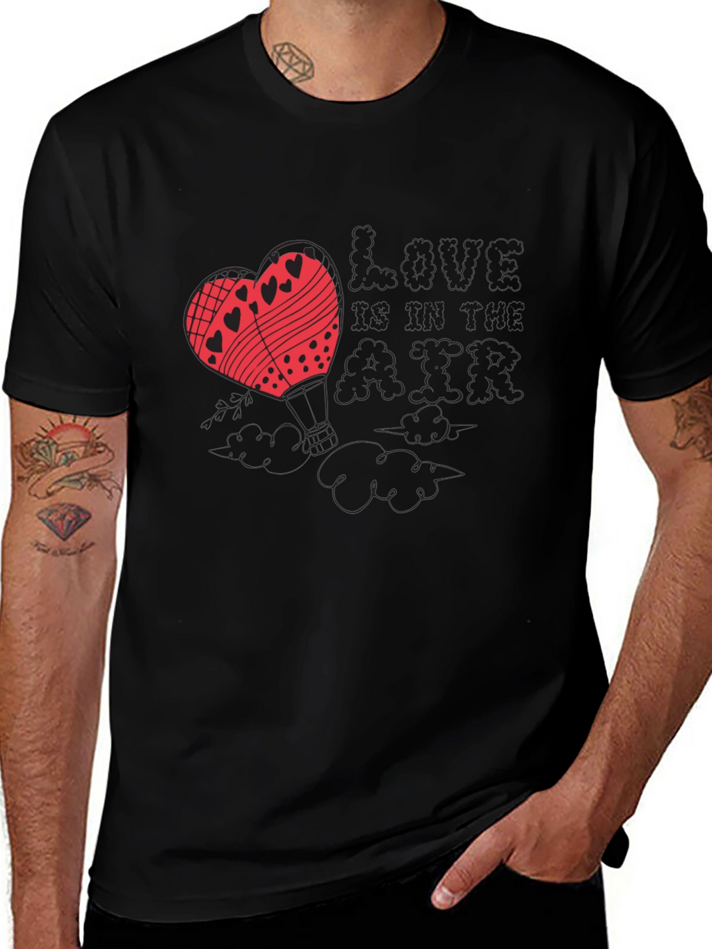 Love Air Hot Air Balloon Graphic Tee