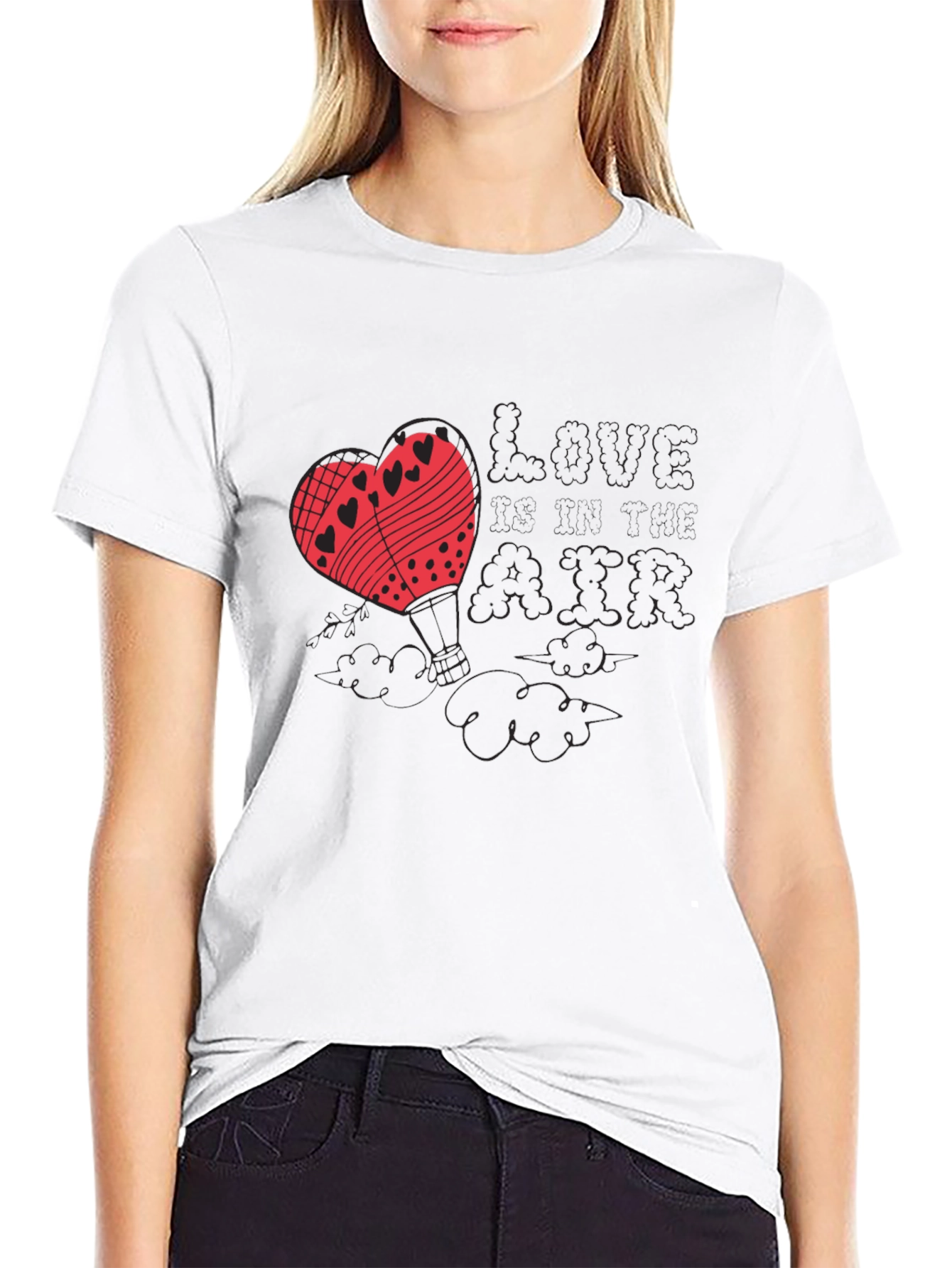 Love Air Hot Air Balloon Graphic Tee