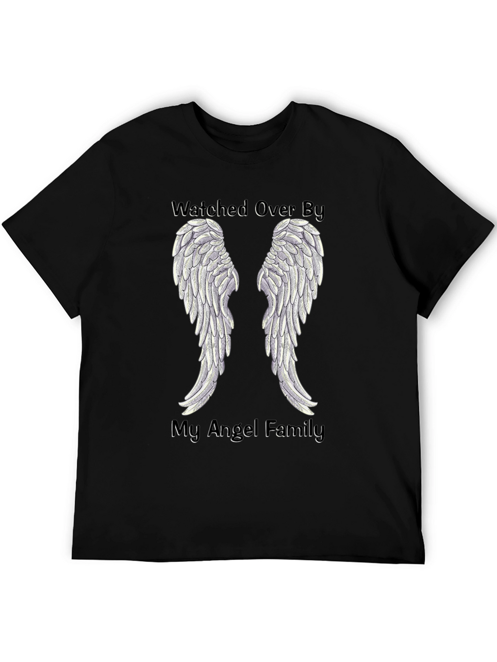 Watched Over By My Angel Family T-Shirt