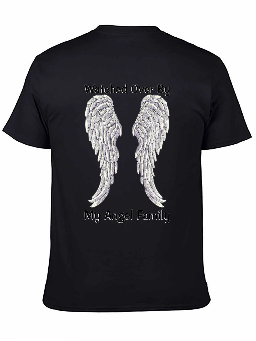 Watched Over By My Angel Family T-Shirt