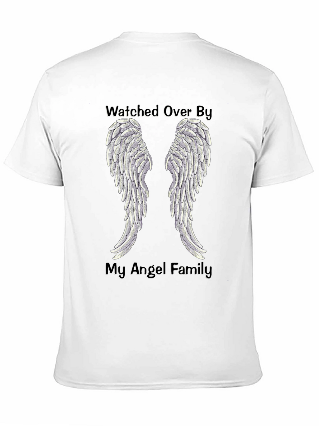 Watched Over By My Angel Family T-Shirt