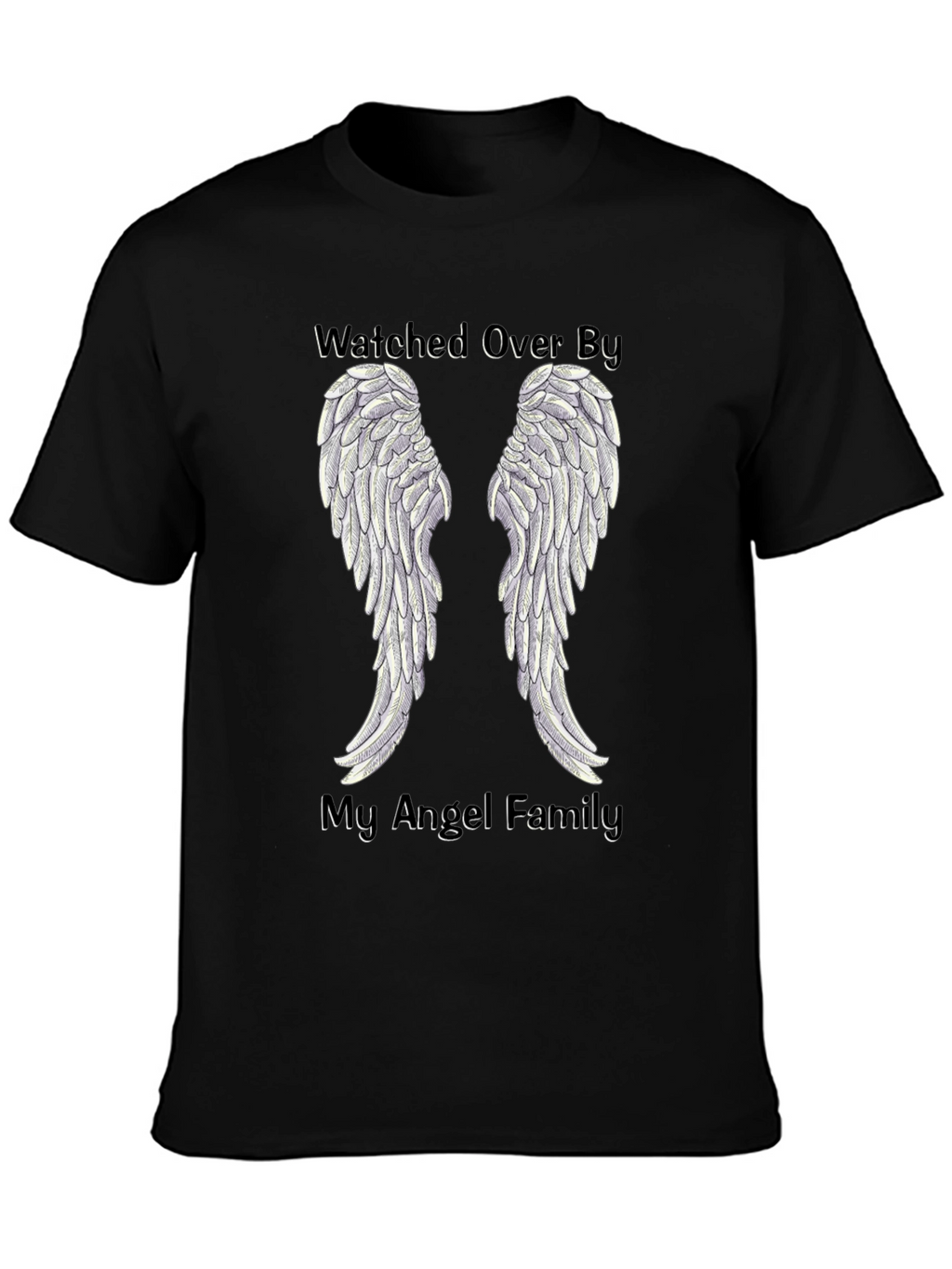 Watched Over By My Angel Family T-Shirt