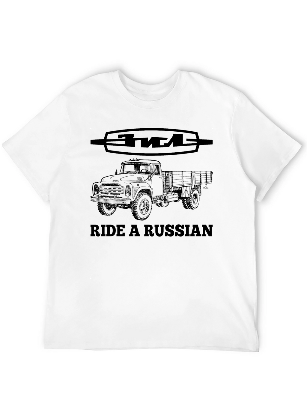 Ride a Russian Truck T-Shirt - Classic Soviet Style