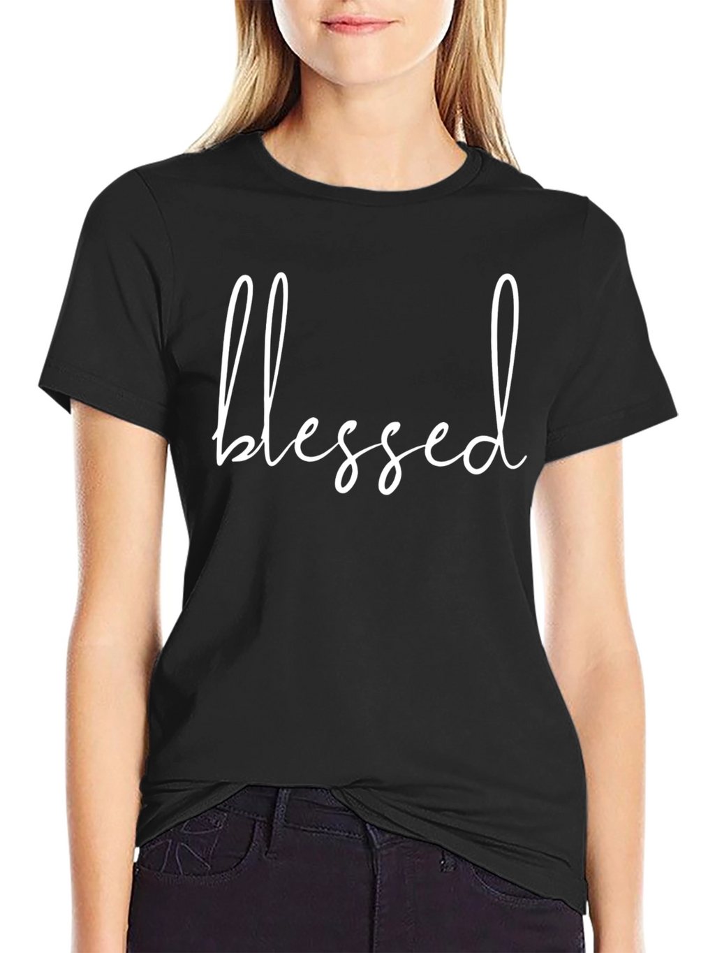 Blessed Black T-Shirt - Stylish Graphic Tee