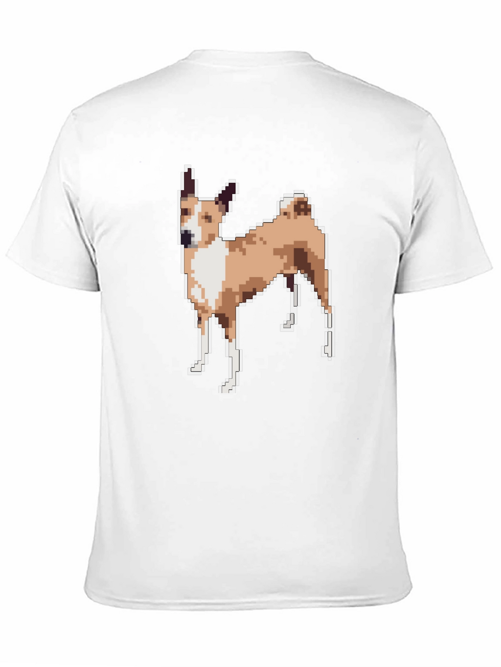 Pixelated Dog Graphic Tee - Black Unisex T-Shirt