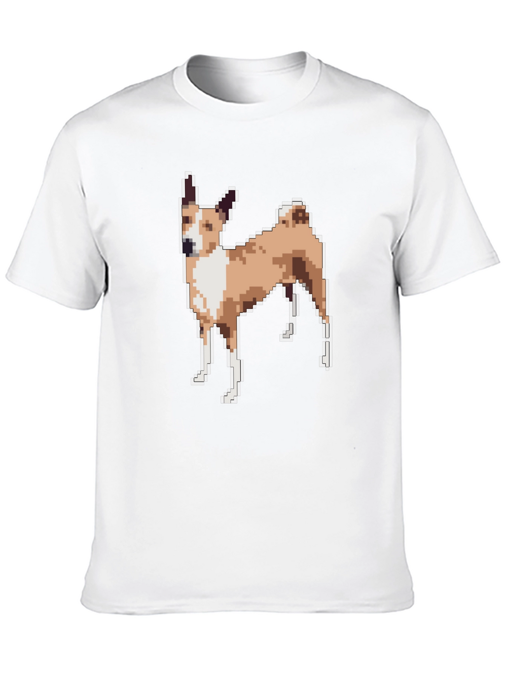 Pixelated Dog Graphic Tee - Black Unisex T-Shirt