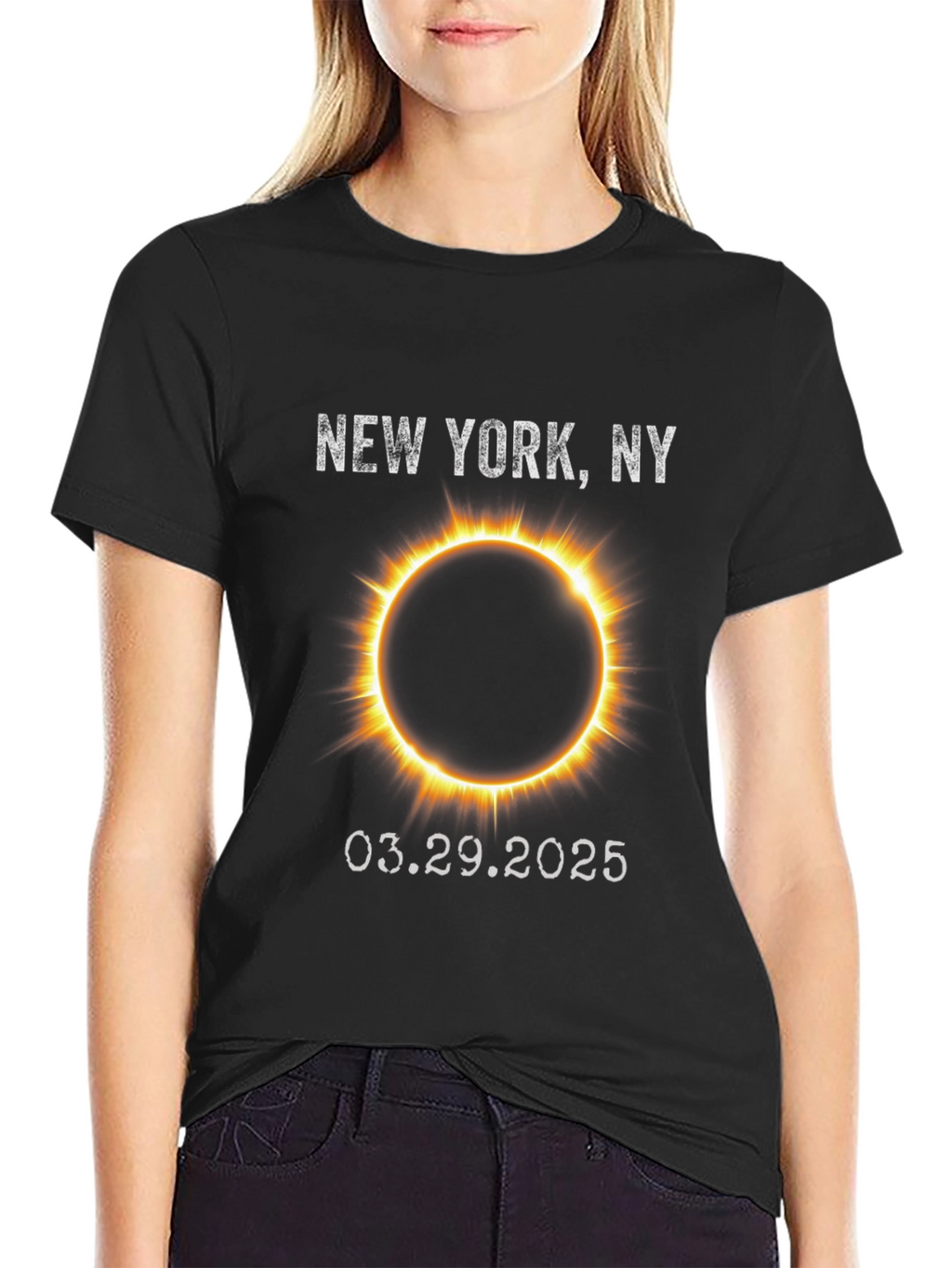 New York Eclipse 2025 Graphic Tee