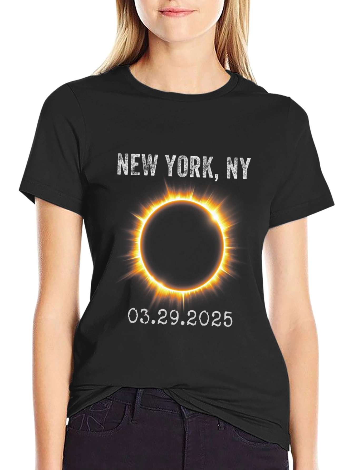 New York Eclipse 2025 Graphic Tee