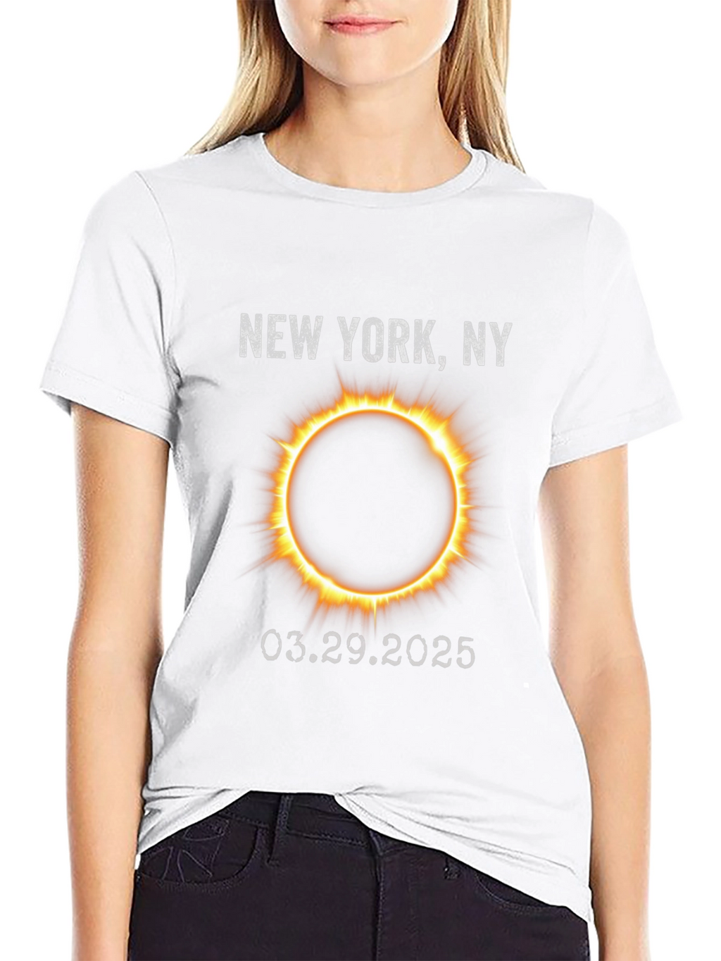 New York Eclipse 2025 Graphic Tee