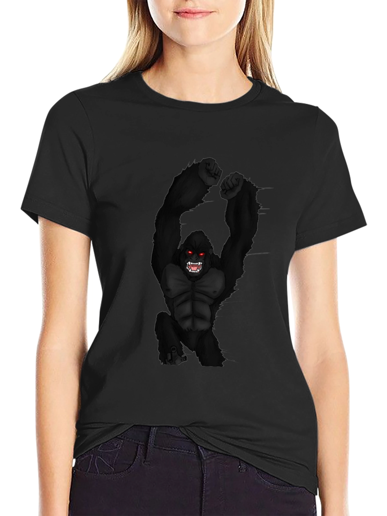 Primal Rage Gorilla Graphic Tee - Black
