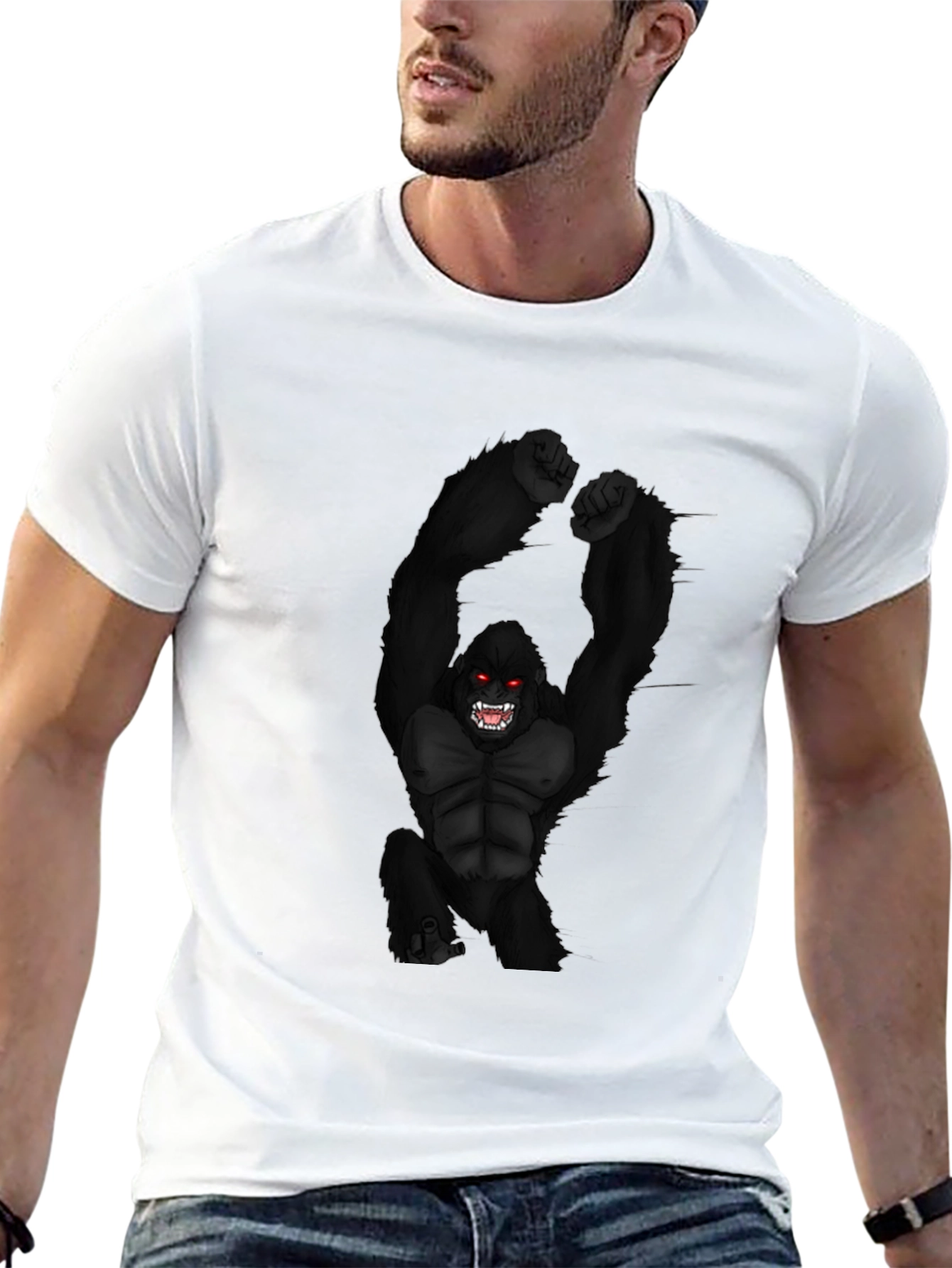 Primal Rage Gorilla Graphic Tee - Black