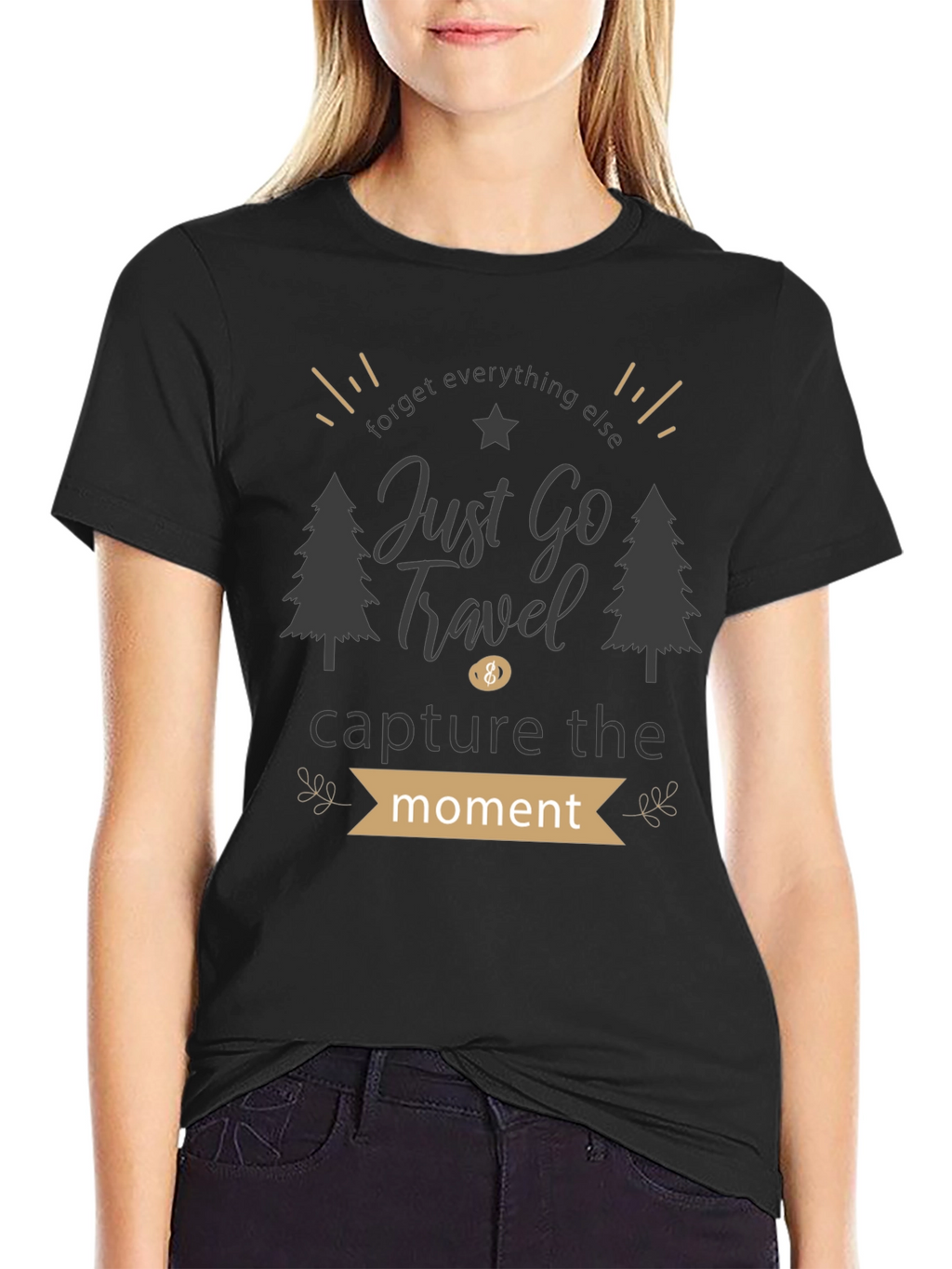 Just Go Travel Graphic Tee - Adventure Awaits!