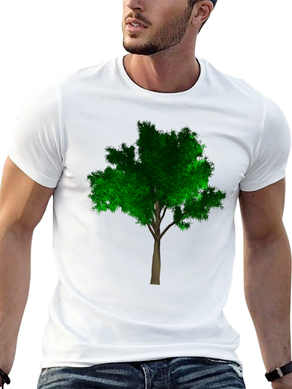 Nature Lover Tree Graphic Black T-Shirt