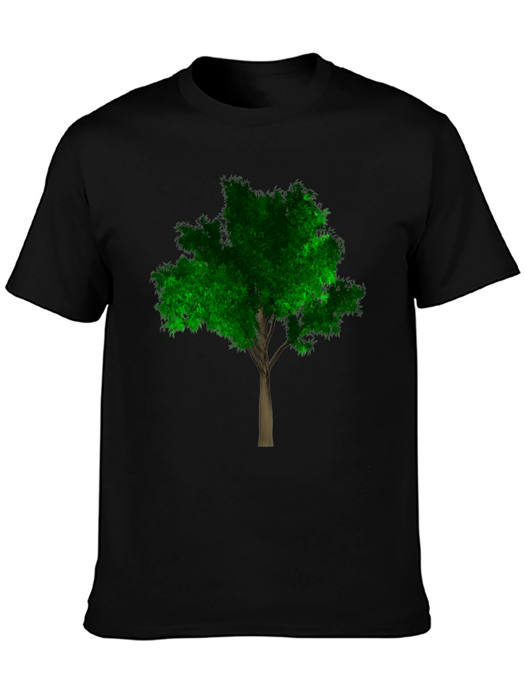 Nature Lover Tree Graphic Black T-Shirt