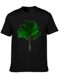 Nature Lover Tree Graphic Black T-Shirt