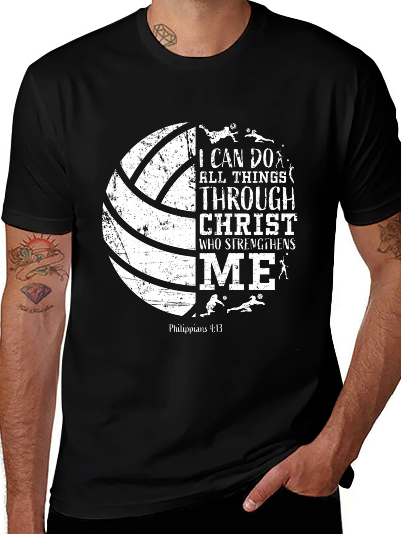 Christian Volleyball T-Shirt - I Can Do All Things