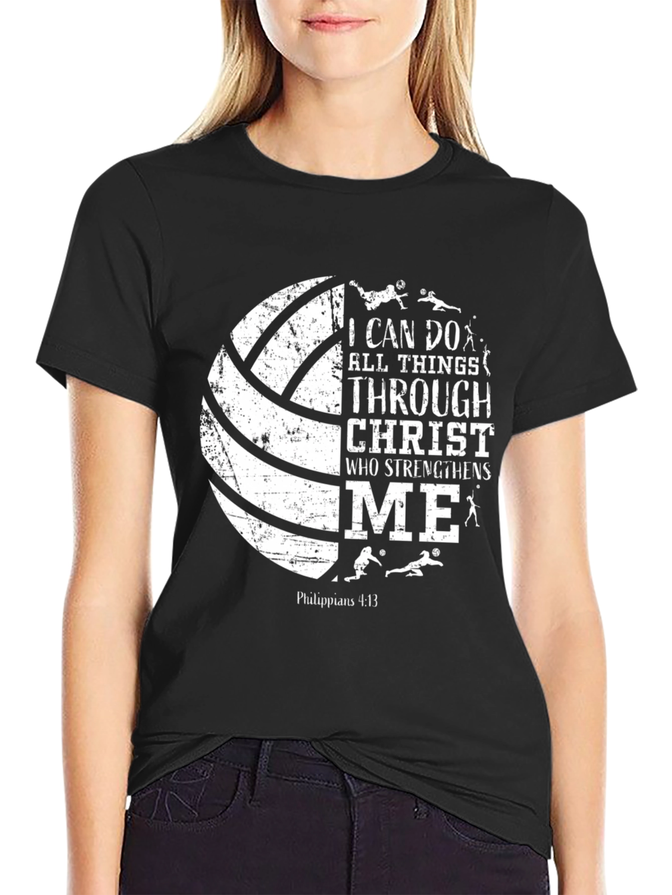 Christian Volleyball T-Shirt - I Can Do All Things