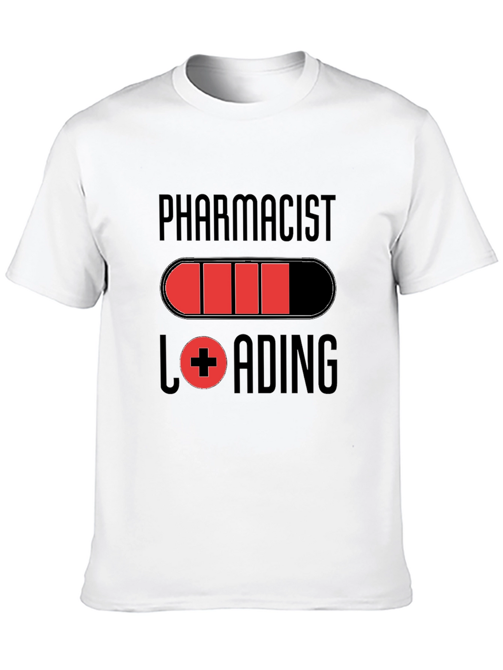 Pharmacist Loading Graphic T-Shirt - Black Cotton Tee