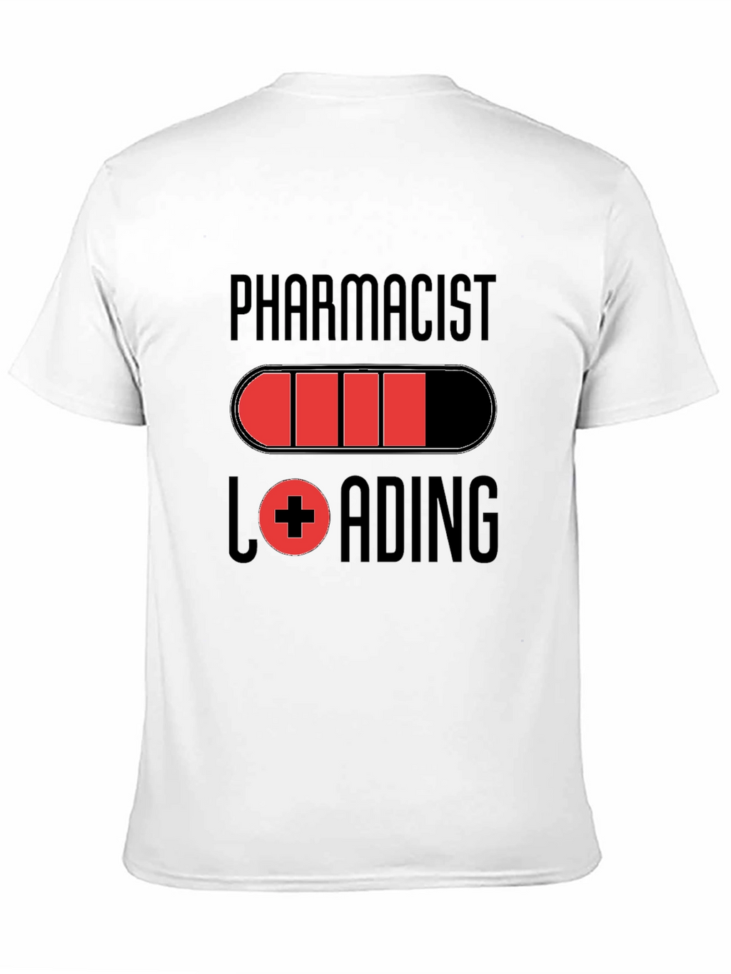 Pharmacist Loading Graphic T-Shirt - Black Cotton Tee