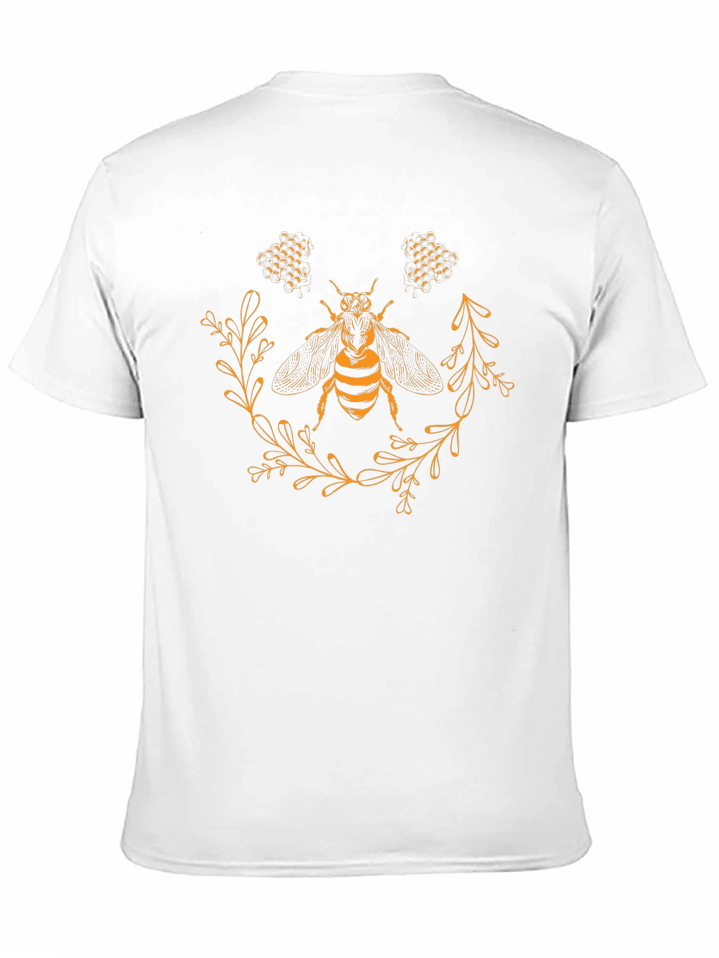 Bee Graphic Tee - Black Cotton Casual T-Shirt