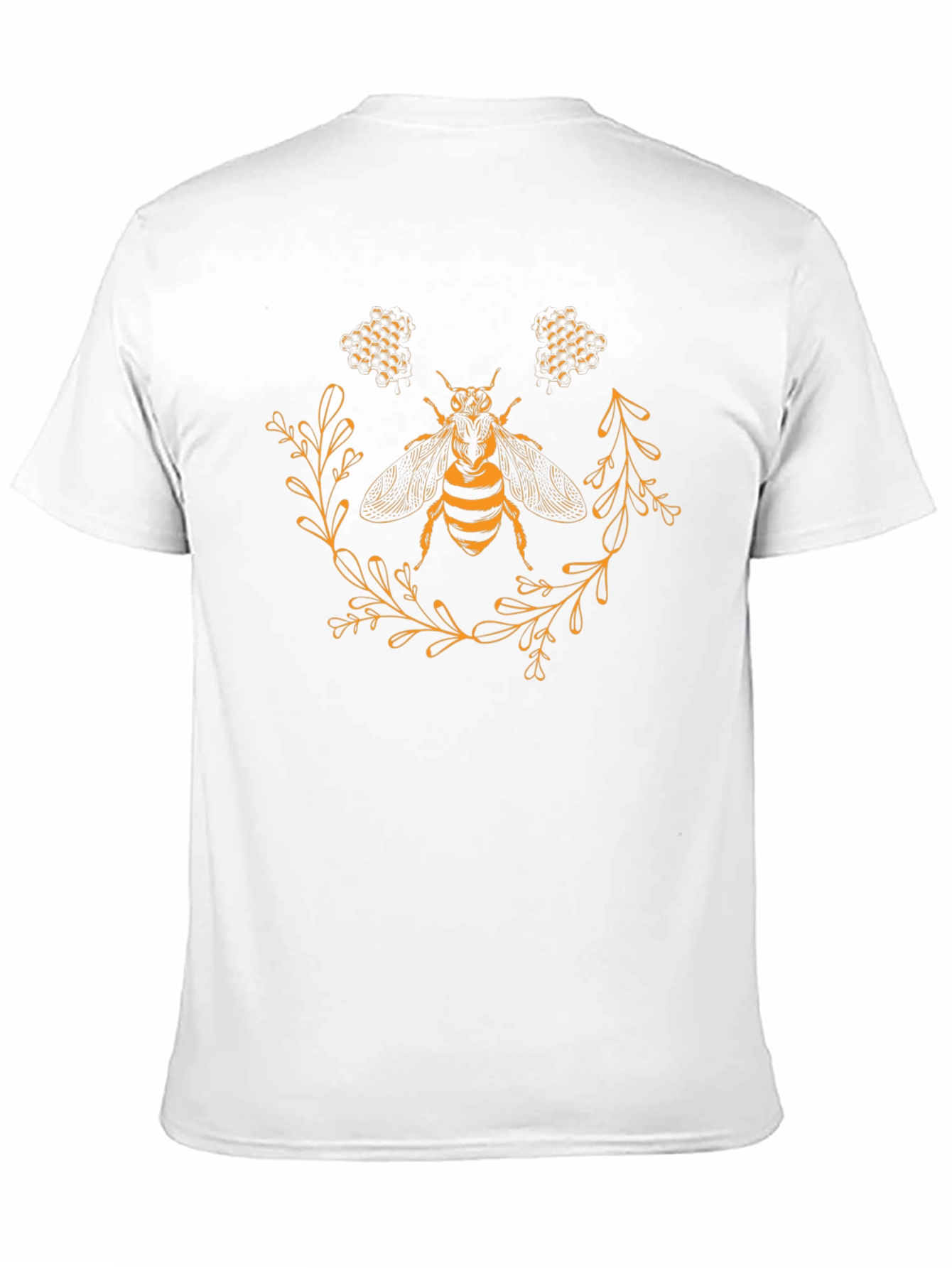 Bee Graphic Tee - Black Cotton Casual T-Shirt