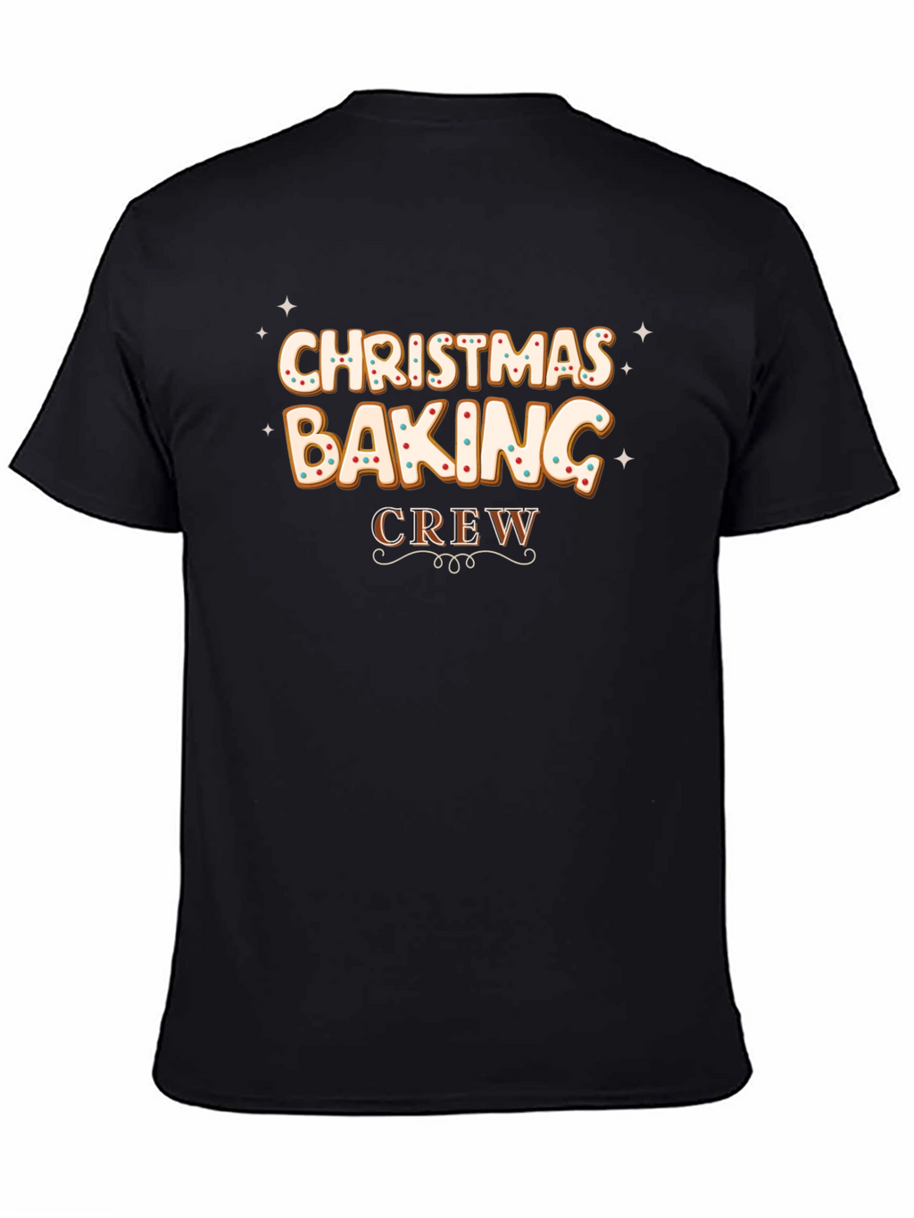 Christmas Baking Crew Black T-Shirt
