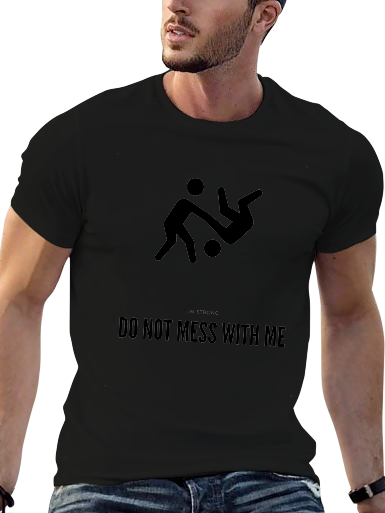 Dont Mess With Me Graphic Tee - Black