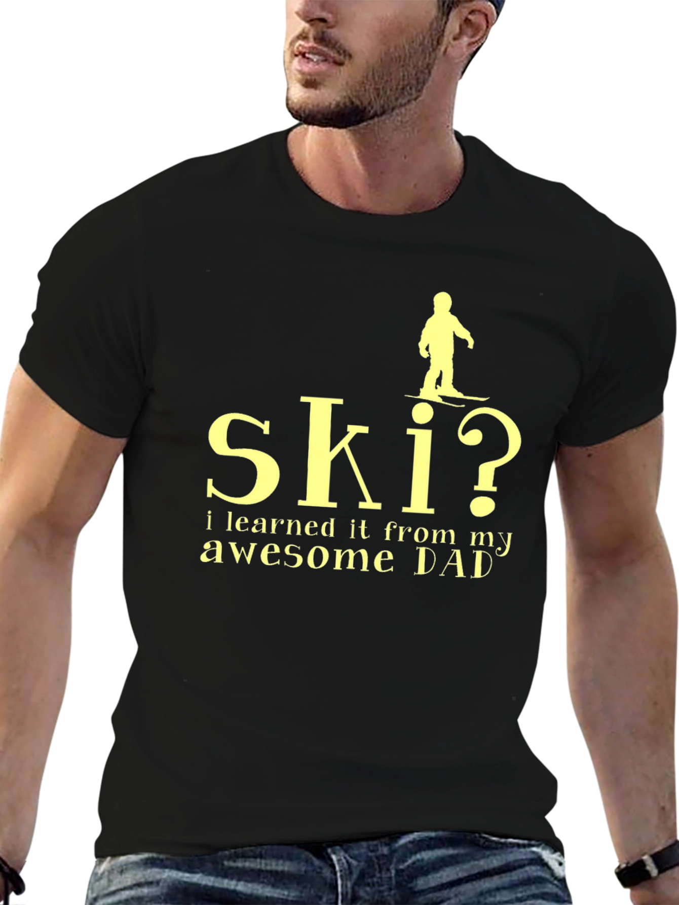 Skiing Dad T-Shirt - Awesome Gift!