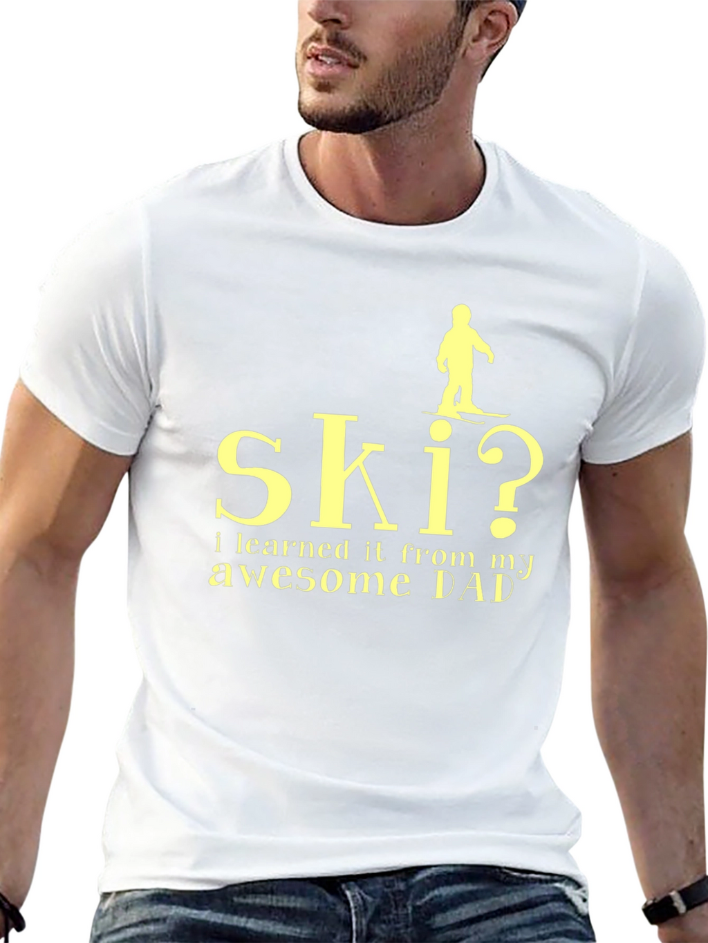Skiing Dad T-Shirt - Awesome Gift!