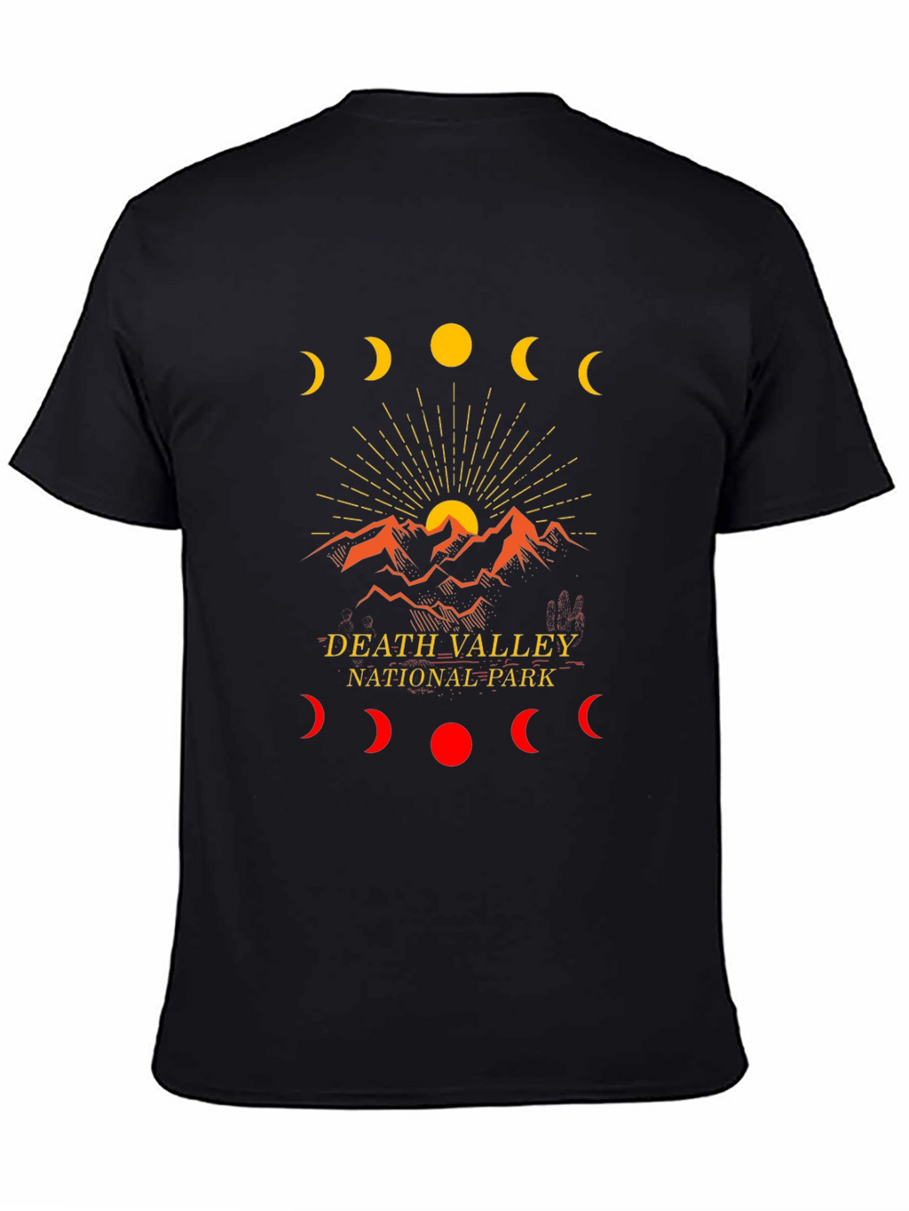 Death Valley National Park Moon Phase Graphic Tee
