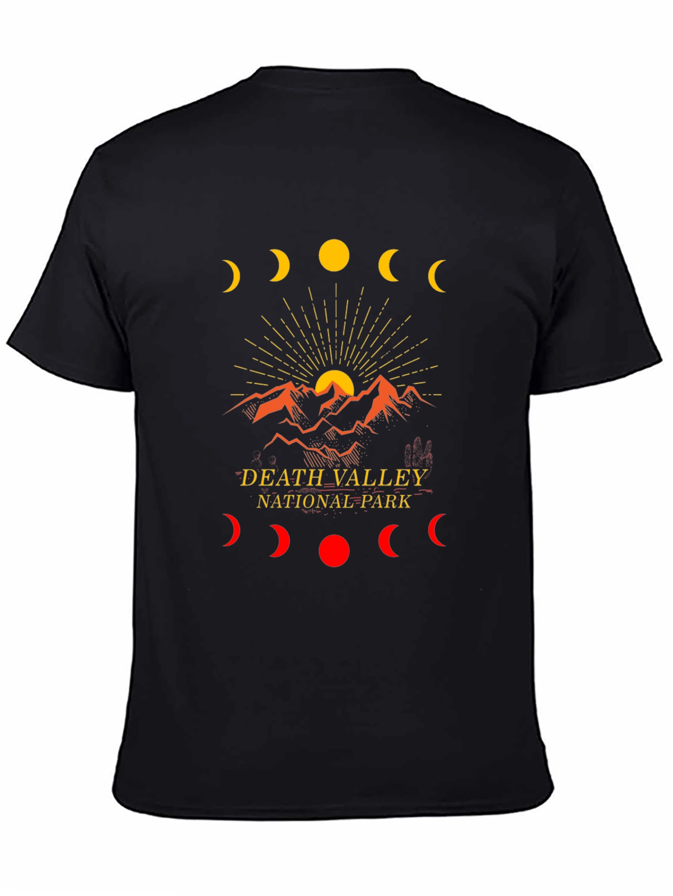 Death Valley National Park Moon Phase Graphic Tee