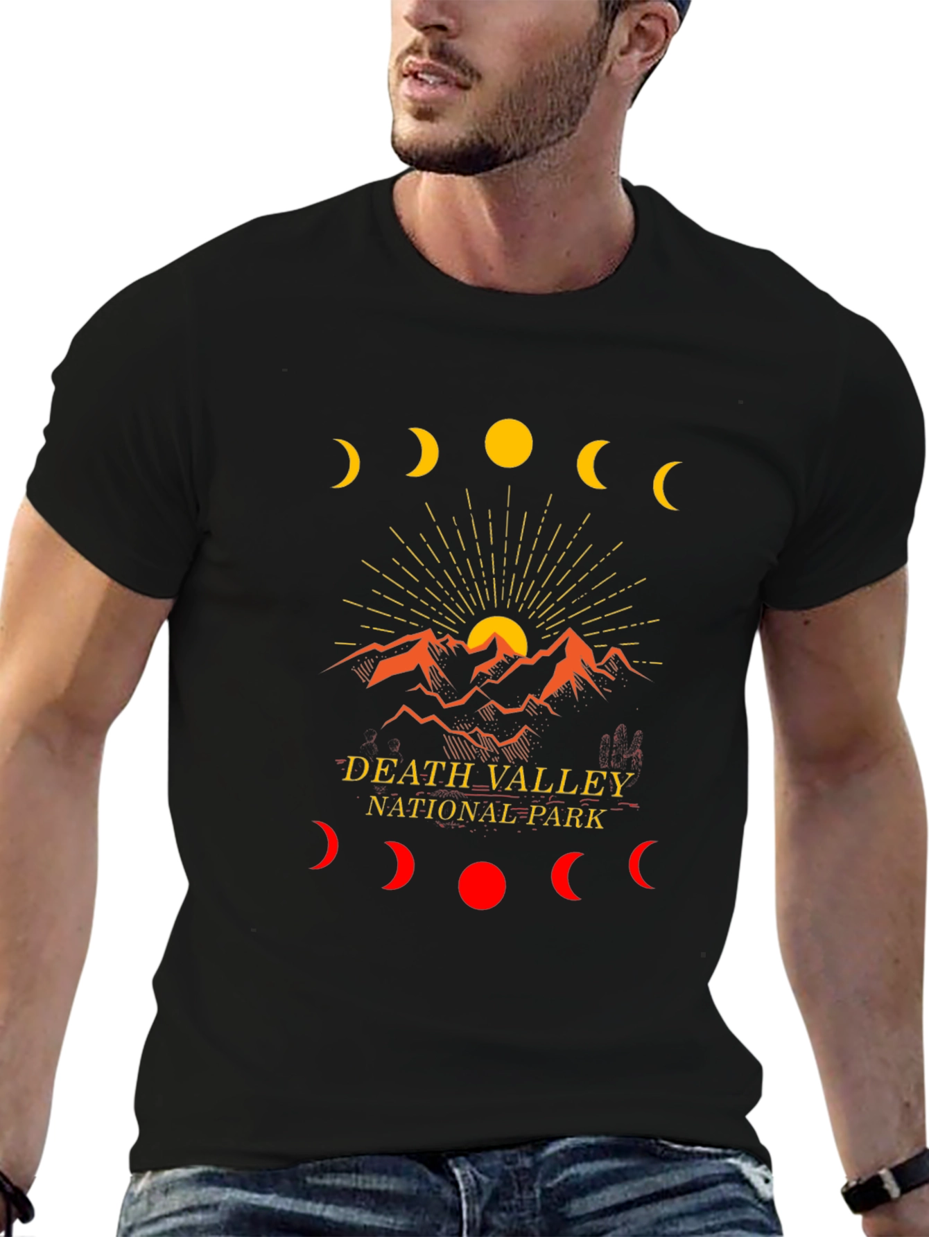 Death Valley National Park Moon Phase Graphic Tee