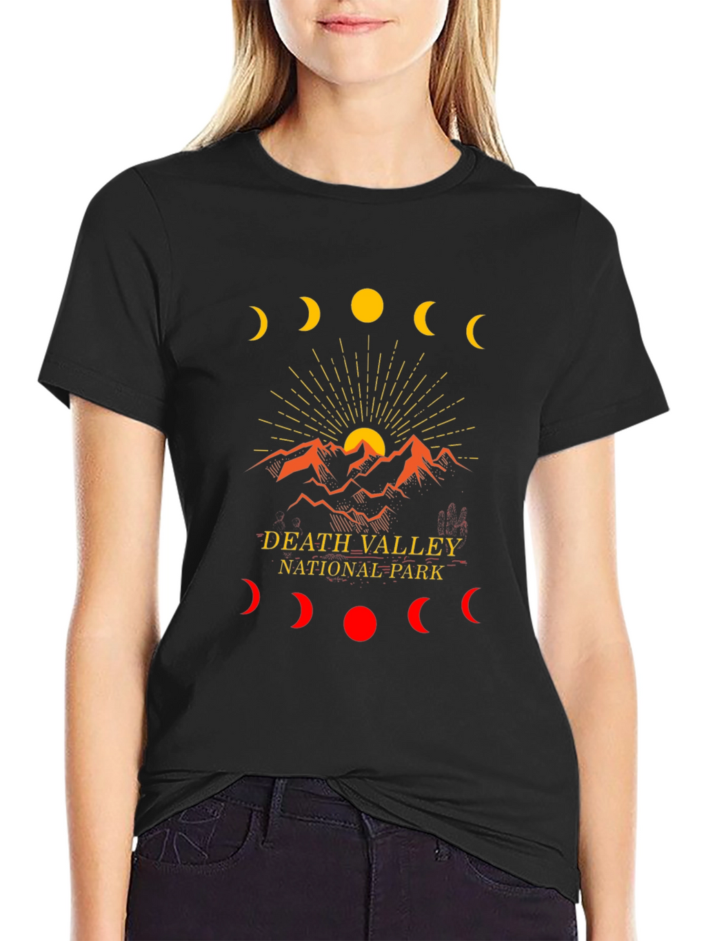Death Valley National Park Moon Phase Graphic Tee
