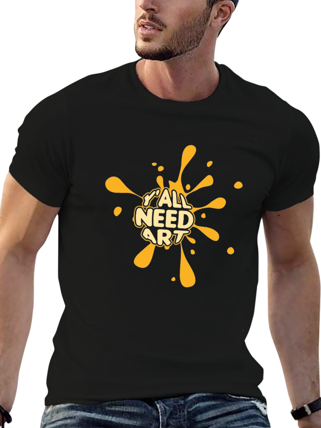 Yall Need Art T-Shirt - Black Graphic Tee