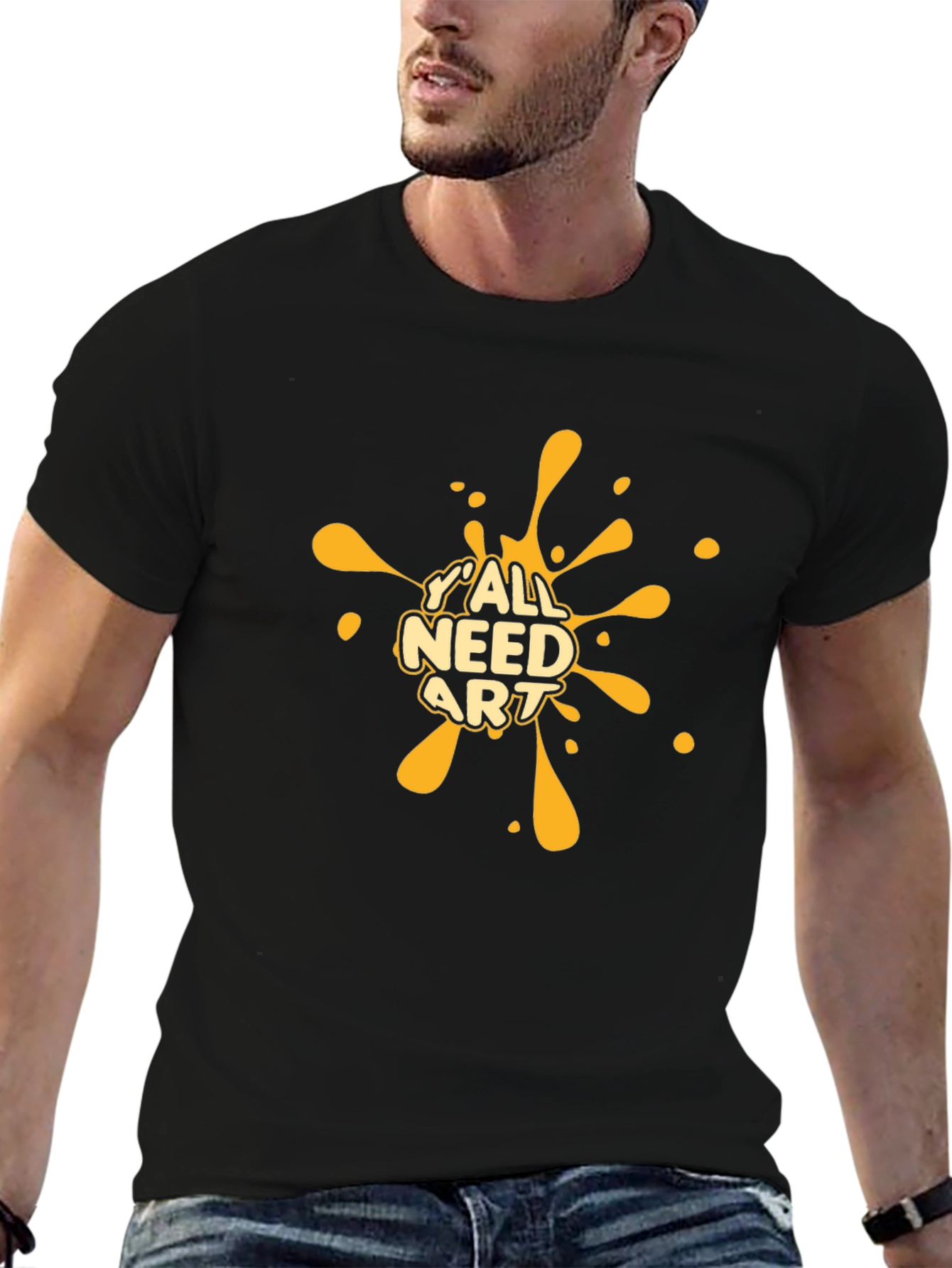 Yall Need Art T-Shirt - Black Graphic Tee