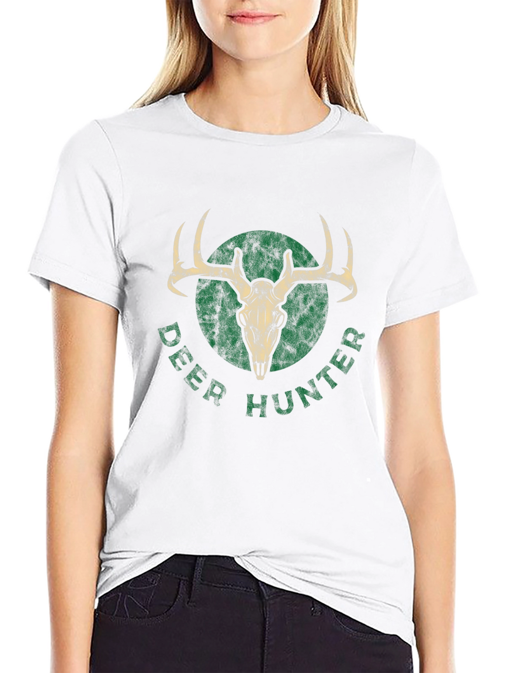 Deer Hunter Graphic T-Shirt - Black