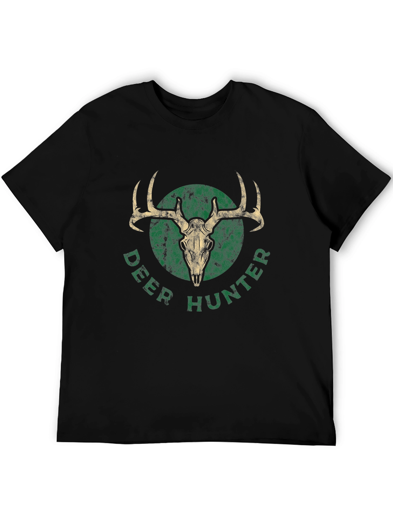 Deer Hunter Graphic T-Shirt - Black