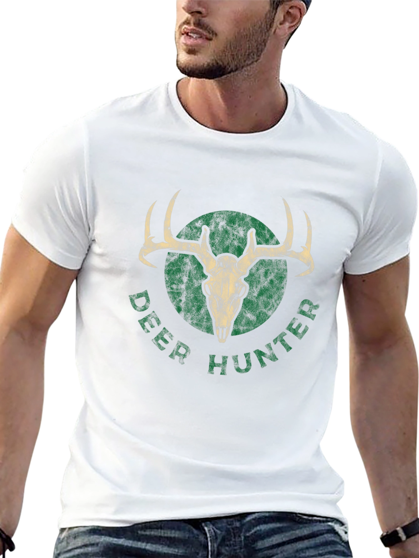 Deer Hunter Graphic T-Shirt - Black