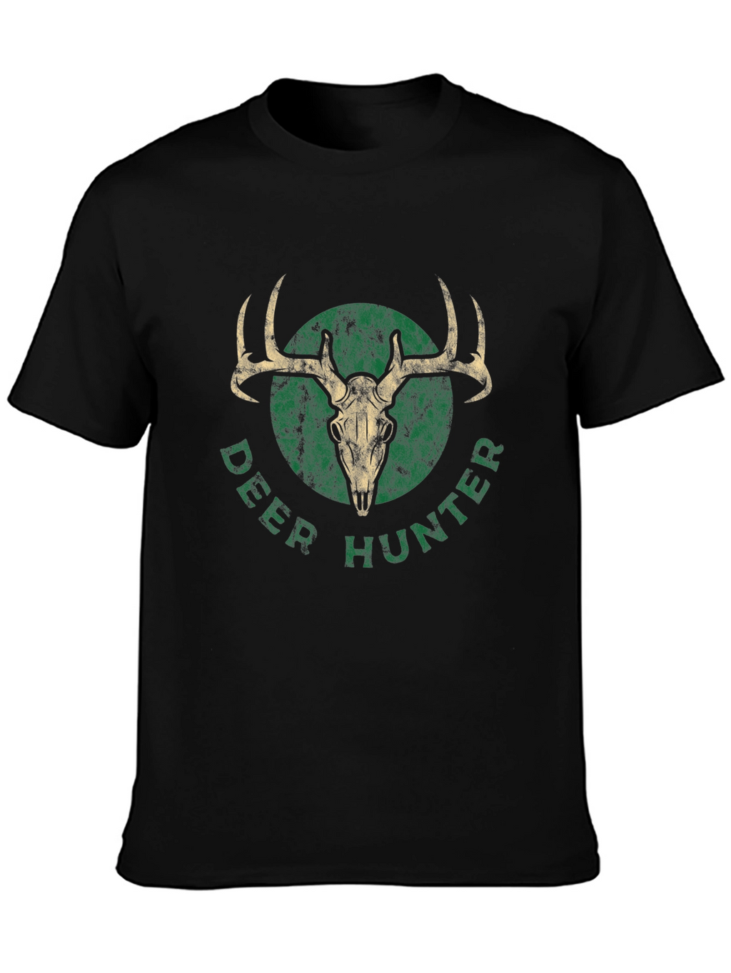 Deer Hunter Graphic T-Shirt - Black