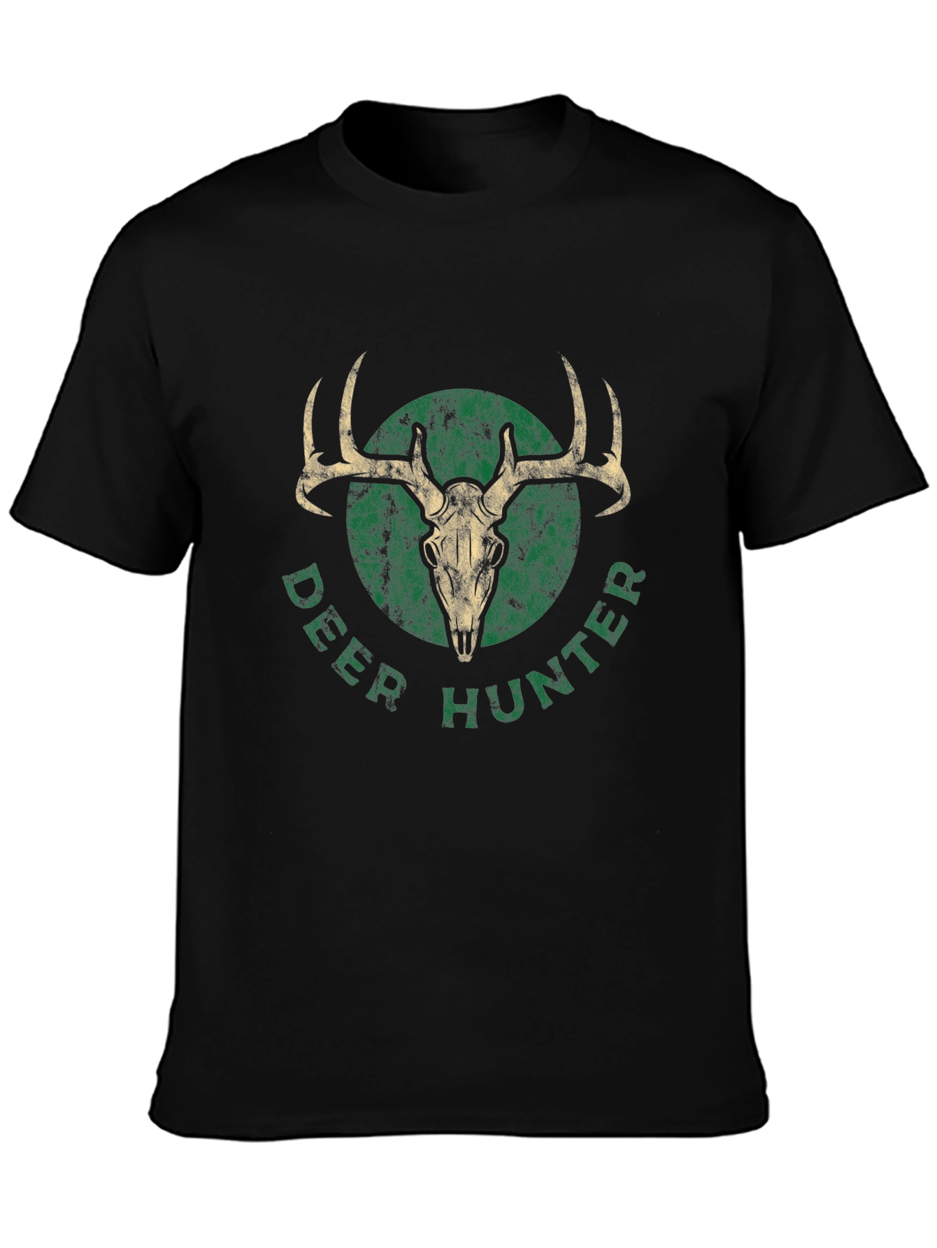 Deer Hunter Graphic T-Shirt - Black