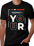 Respect Graphic Print T-Shirt
