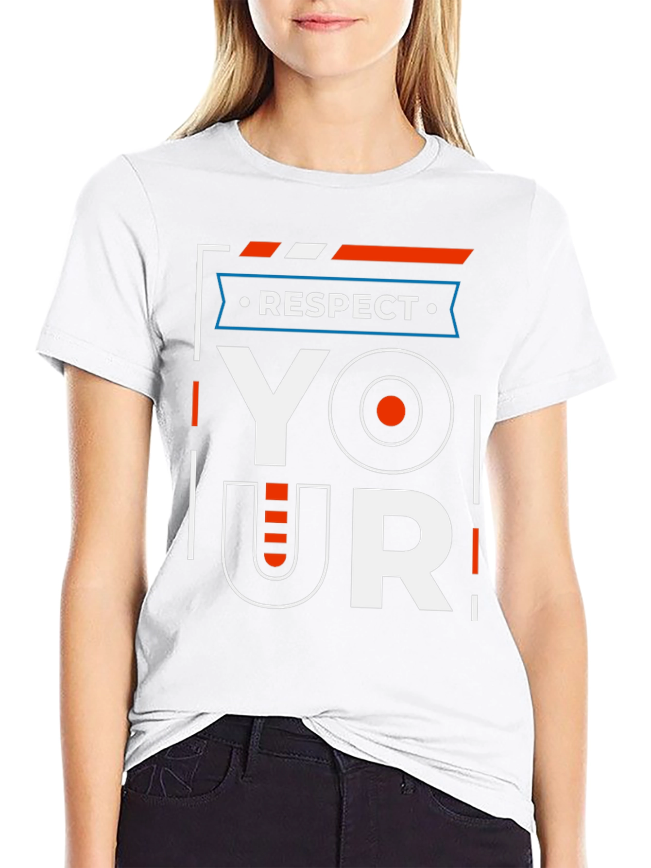 Respect Graphic Print T-Shirt