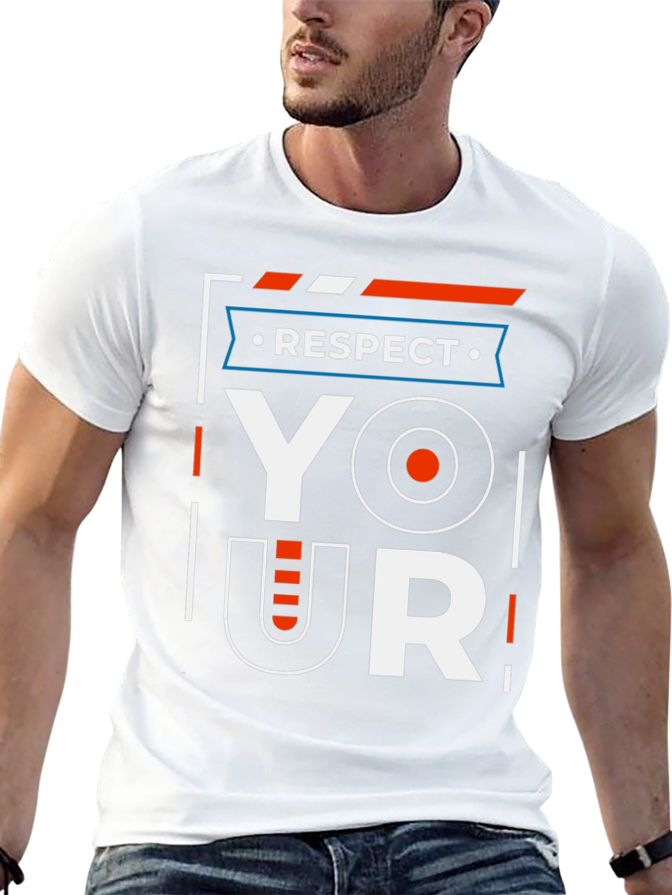 Respect Graphic Print T-Shirt