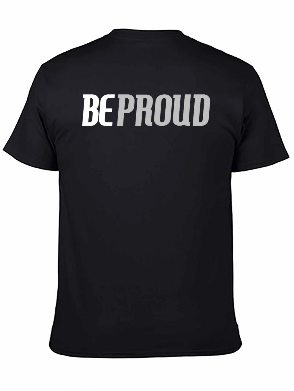 Be Proud Graphic Tee - Soft Black Cotton Blend
