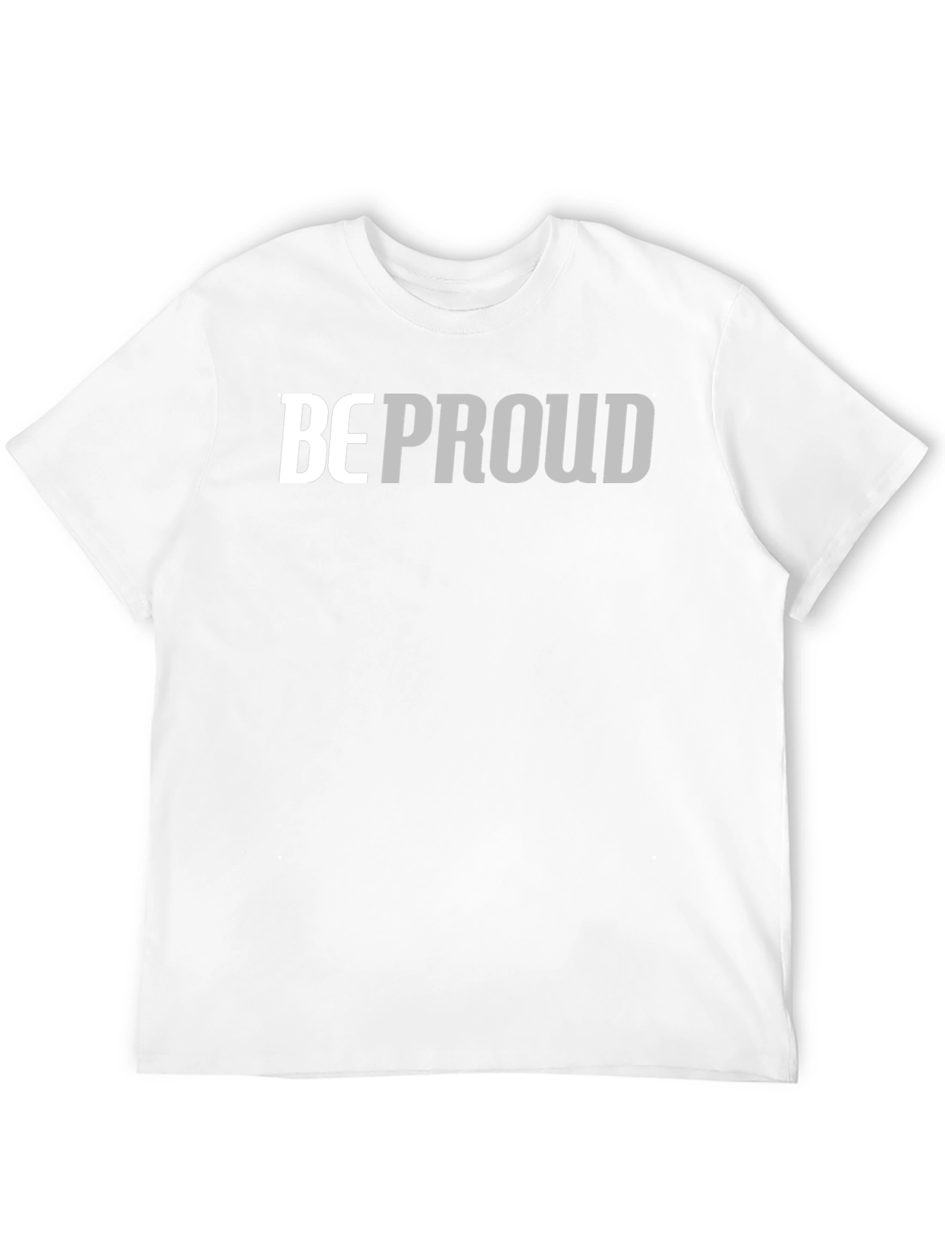 Be Proud Graphic Tee - Soft Black Cotton Blend