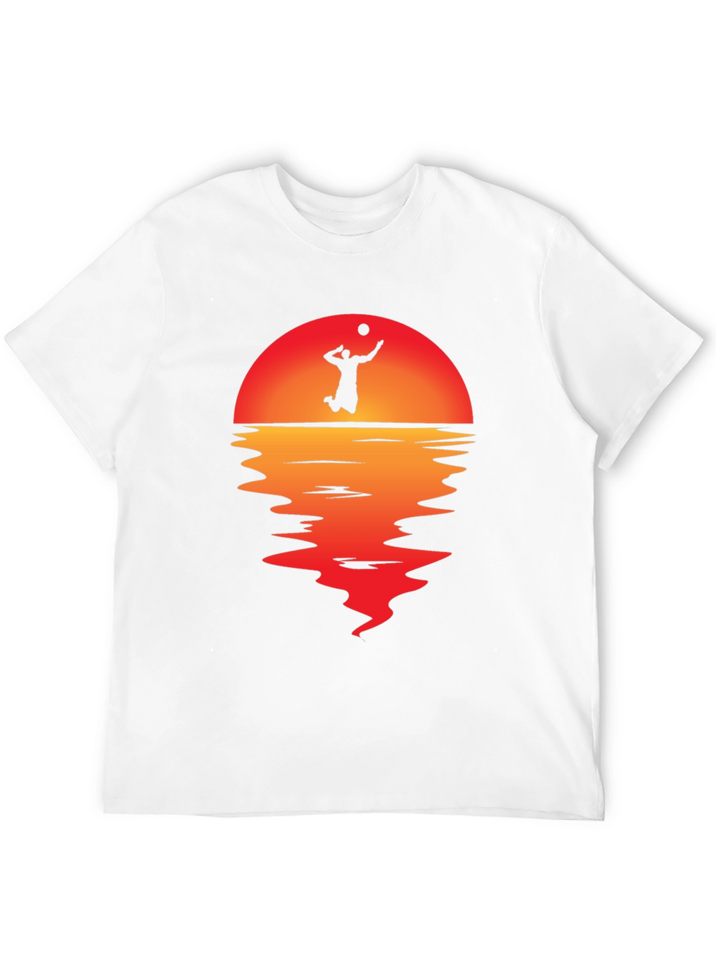 Volleyball Sunset Graphic Tee