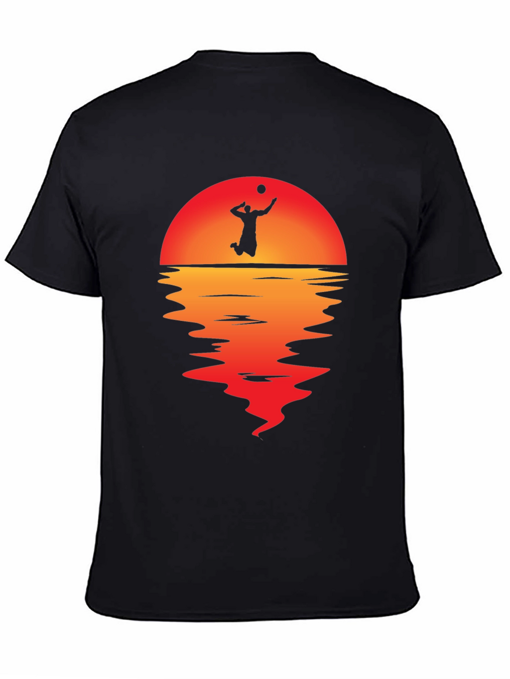 Volleyball Sunset Graphic Tee